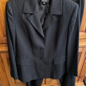 Kasper Classics Charcoal Pinstripe Blazer